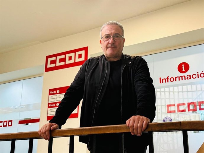 Archivo - El secretario de Acción Sindical de CCOO Castilla-La Mancha, Ángel León.