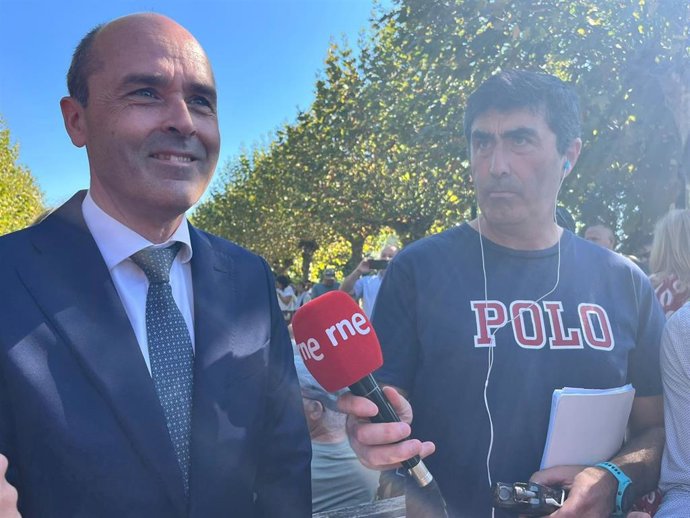 El coordinador y portavoz parlamentario del PP Juan José Alonso en La Bien Aparecida