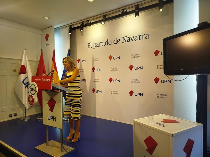 La presidenta de UPN, Cristina Ibarrola