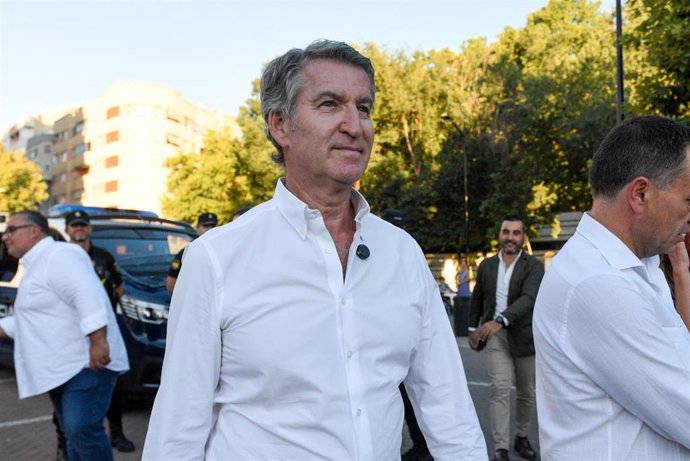 El presidente del PP, Alberto Núñez Feijóo. 