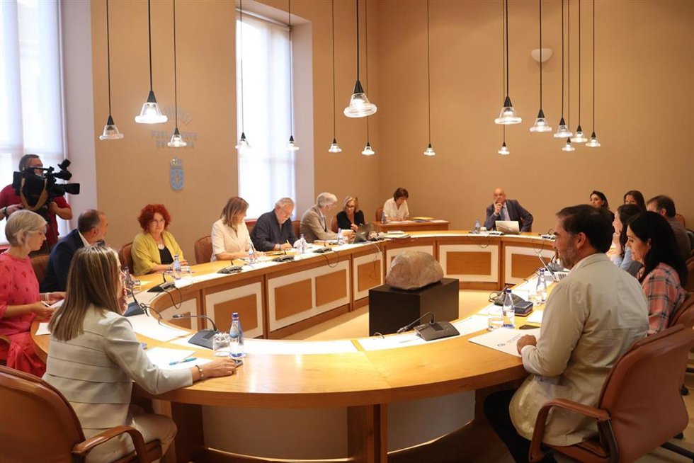 Reunión de la Xunta de Portavoces del Parlamento de Galicia