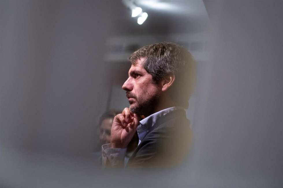 El ministro de Cultura, Ernest Urtasun, atiende a los medios de comunicación en la Fundación Ortega-Marañón, a 15 de septiembre de 2026, en Madrid (España).