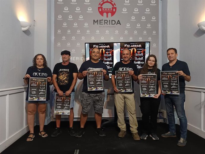 Presentación de la octava edición del Festival Acerock, organizado por la Asociación Acero