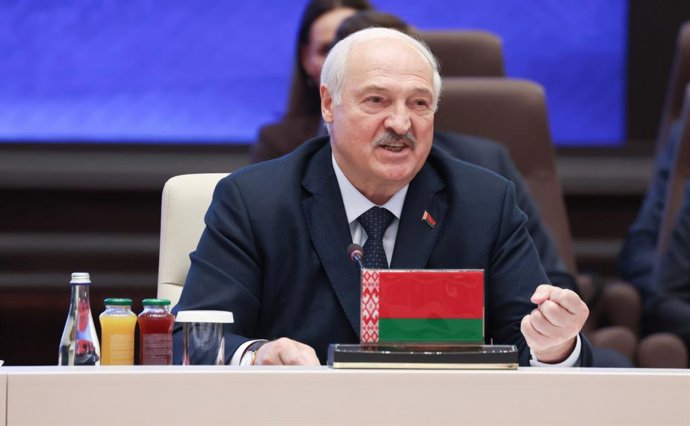 September 2, 2026, Bishkek, Kyrgyzstan: Belarus President Alexander Lukashenko speaks during the SCO Plus Summit meeting, September 1, 2026, in Bishkek, Kyrgyzstan.