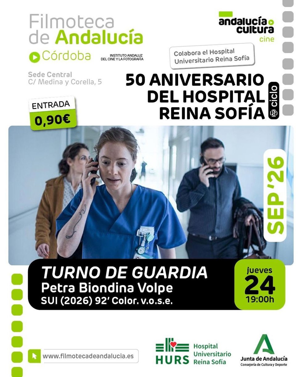 Cartel de la proyección de 'Turno de guardia'.