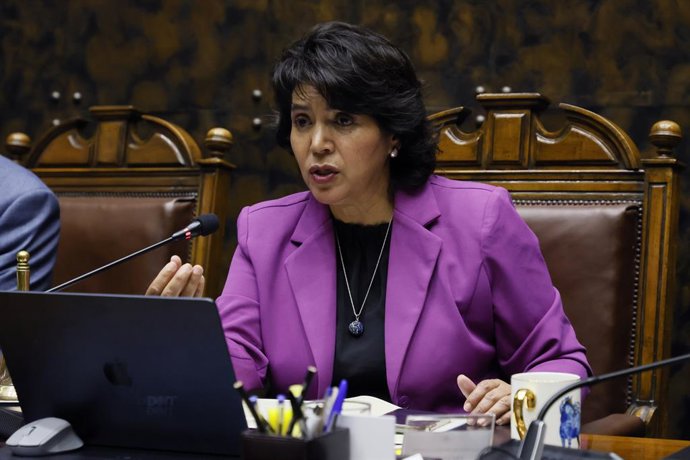 Valparaiso, archivo de agosto 2026 La senadora Yasna Provoste en la sesion de la comisión de Minería Sebastian Cisternas/Aton Chile