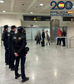 Archivo - La Policía Nacional Detiene A Un Hombre Por Sustraer Coches Del Aparcamiento Del Aeropuerto.