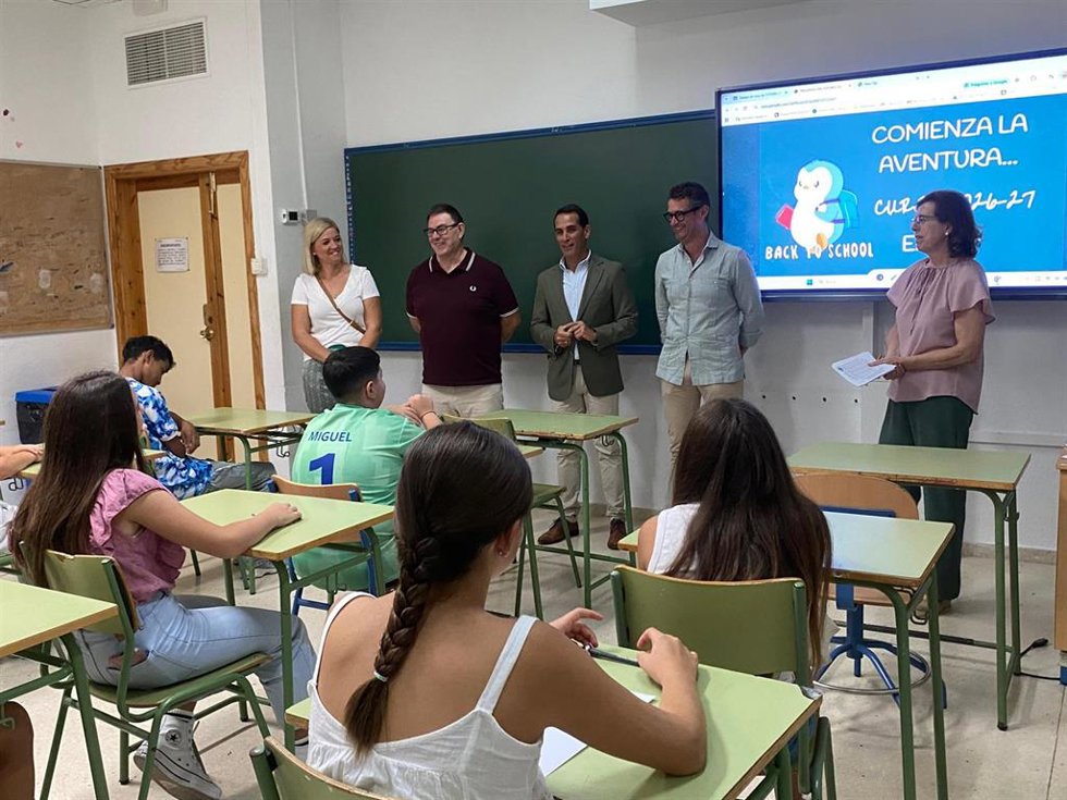 Inauguración del curso en el IES Sierra de Las Villas.