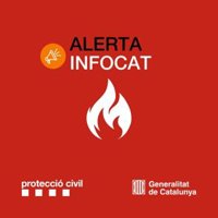 Activada l'alerta de l'Infocat per l'incendi d'Alfarràs (Lleida), amb 35 dotacions