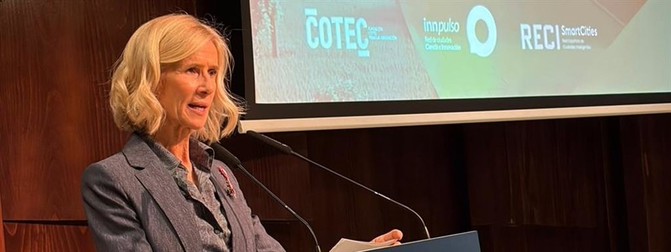 La presidenta de Cotec, Cristina Garmendia, en Greencities.