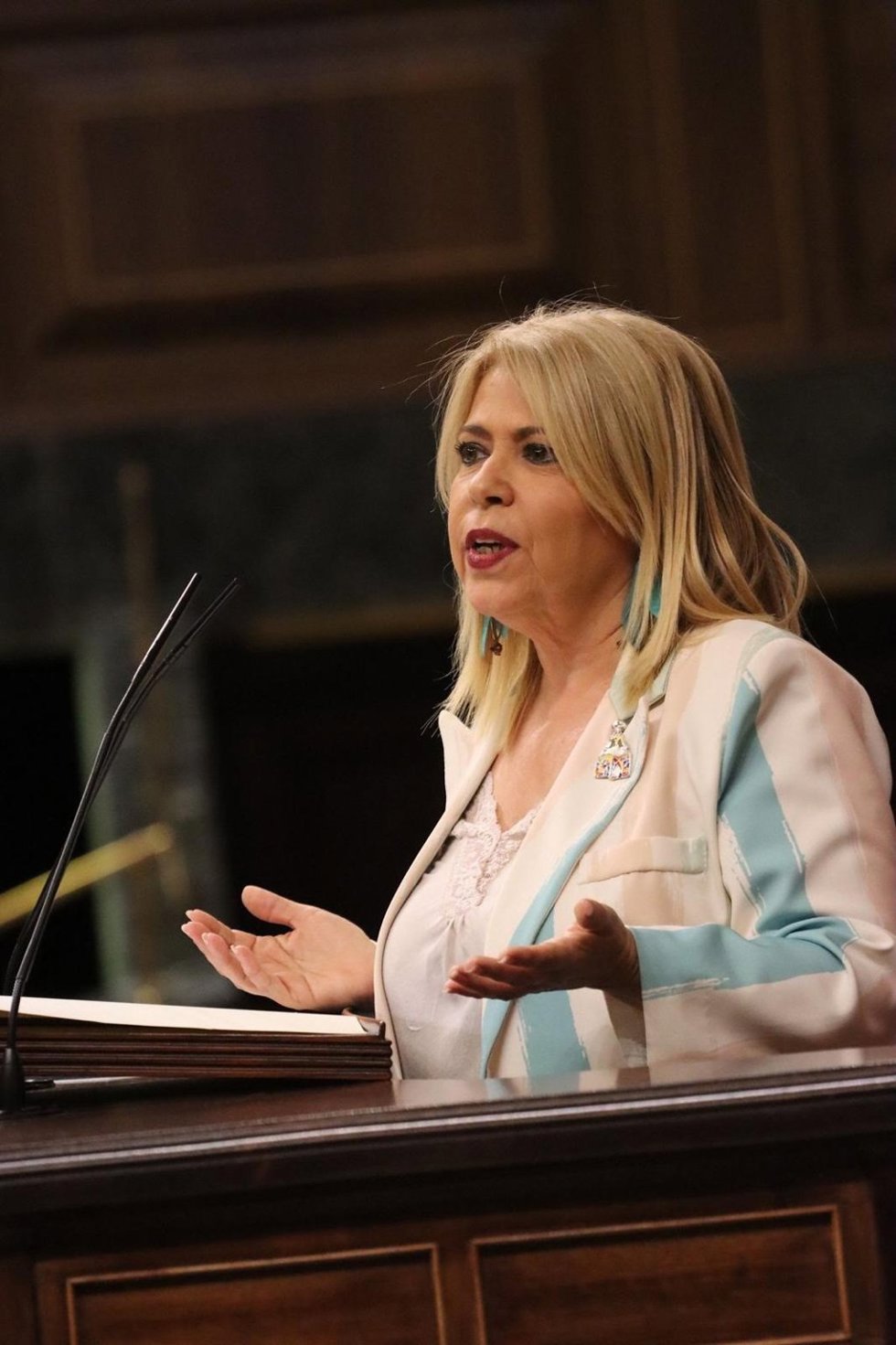 Mamen Sánchez, diputada del PSOE por Cádiz, en el Congreso.