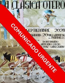 La VIII Clásica Otero se celebra este sábado en Madrid y aplaza la etapa en Villanueva del Pardillo.