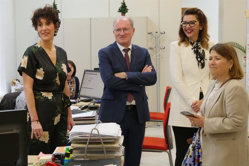 La portavoz del Gobierno de la Nación y ministra de Inclusión, Seguridad Social y Migraciones y portavoz del Gobierno de España, Elma Saiz, durante su última visita a Melilla.