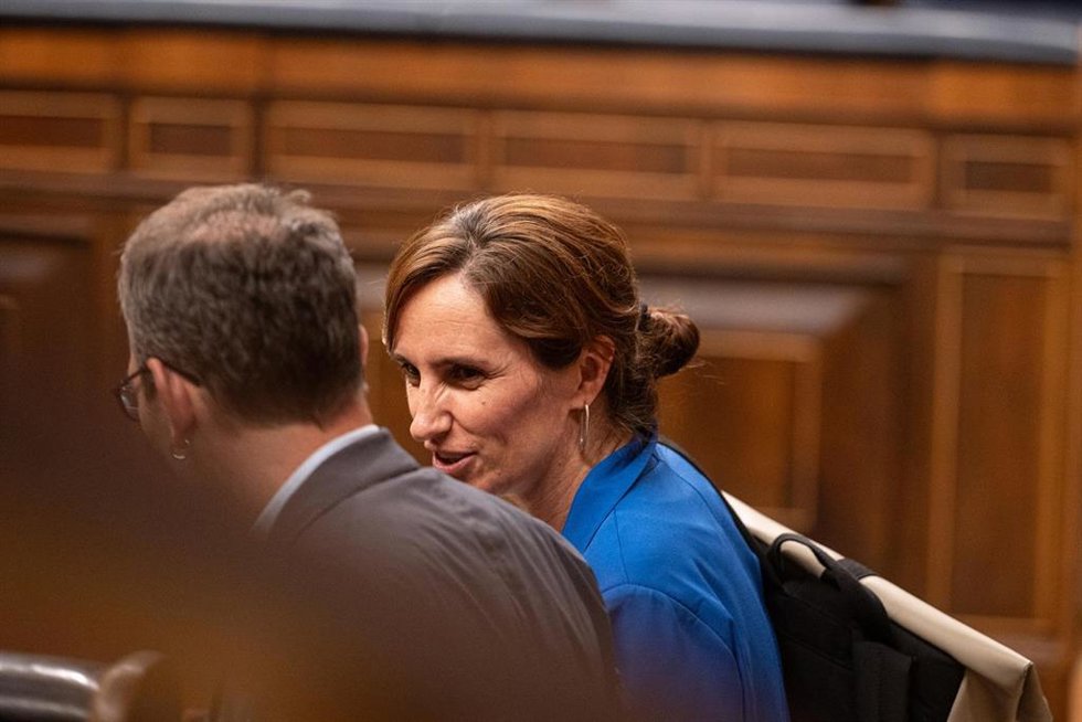 La ministra de Sanidad, Mónica García, durante una sesión plenaria en el Congreso de los Diputados, a 10 de septiembre de 2026, en Madrid (España).
