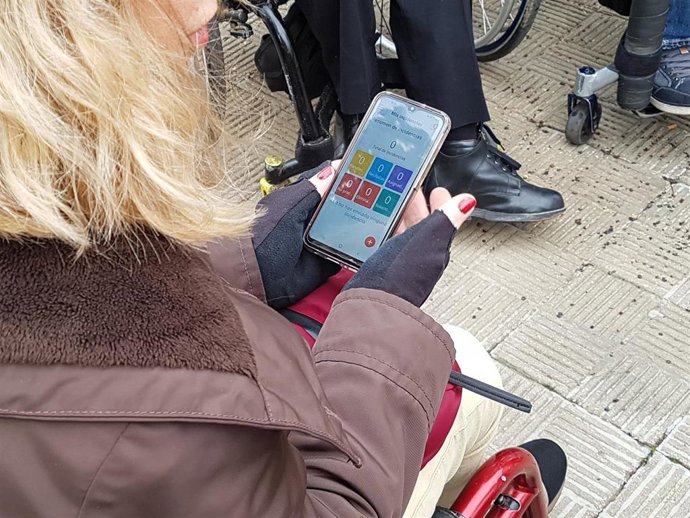 Archivo - Aplicación móvil 'AccesibilidApp'.