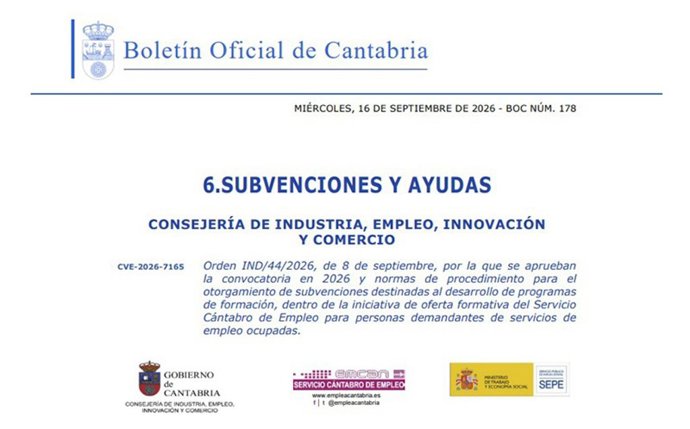 El Gobierno moviliza 3 millones de euros para formar a trabajadores en digitalización y sectores estratégicos