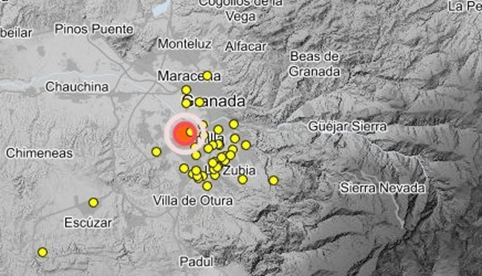 Terremoto de magnitud 3,1 mbLg este miércoles a las 9,54 horas y epicentro en Churriana.