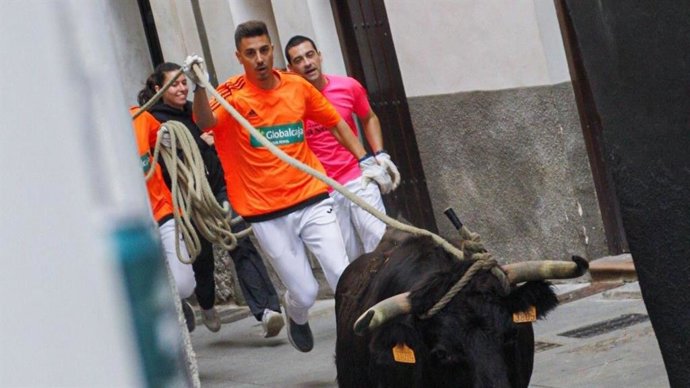 Javier Yebra, maromero de la Vaquilla de Cuenca