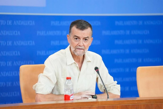El coordinador federal de Izquierda Unida (IU) y portavoz de Por Andalucía en el Parlamento autonómico, Antonio Maíllo