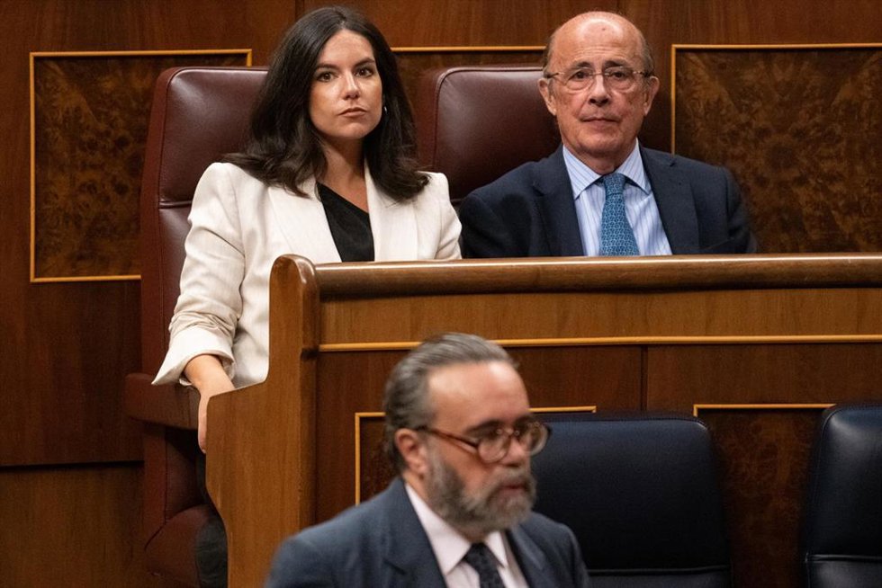 La portavoz de Vox en el Congreso, Pepa Millán, durante una sesión plenaria, en el Congreso de los Diputados, a 15 de septiembre de 2026, en Madrid (España).
