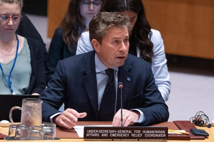 Archivo - El secretario general adjunto de Naciones Unidas para Asuntos Humanitarios, Tom Fletcher, en una fotografía de archivo