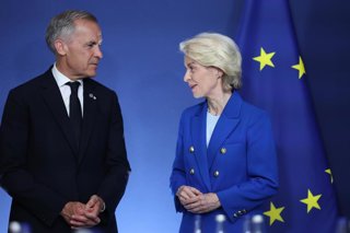 El primer ministre del Canadà, Mark Carney, i la presidenta de la Comissió Europea, Ursula von der Leyen