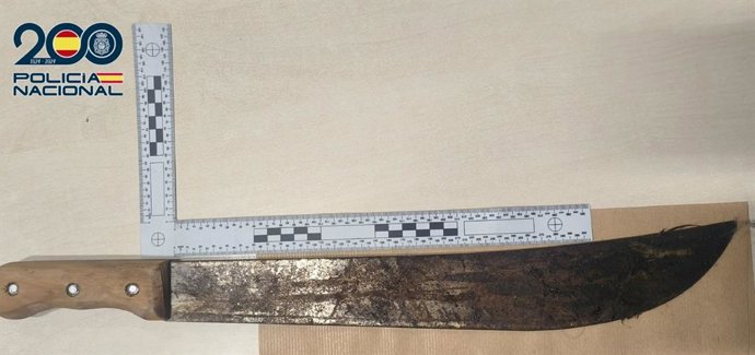Cuchillo incautado