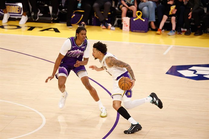 Archivo - Nick Smith Jr durante un partido con Los Angeles Lakers