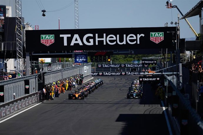 Parrilla de salida del Tag Heuer Gran Premio de España de Fórmula 1 en Madring.