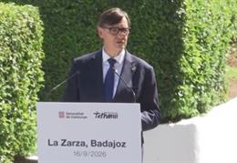 El president català, Salvador Illa, a La Zarza