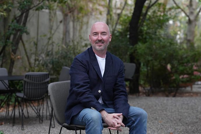 El escritor Douglas Stuart durante la presentación de su novela ‘John, hijo de John’, a 16 de septiembre de 2026, en Barcelona