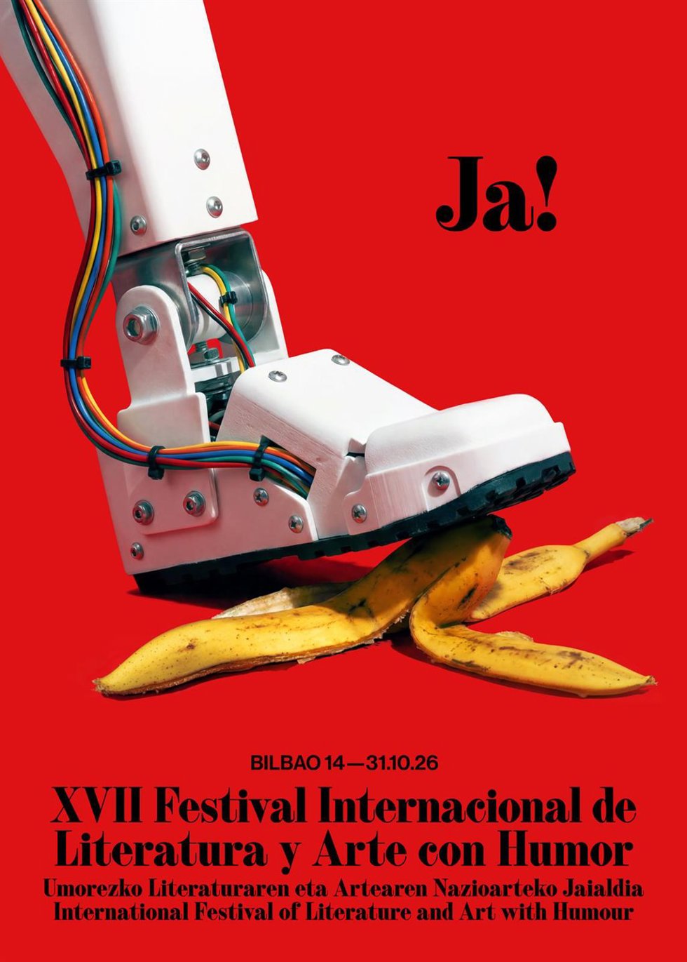 Cartel del XVII Festival Internacional de Literatura y Arte con Humor, Ja!.