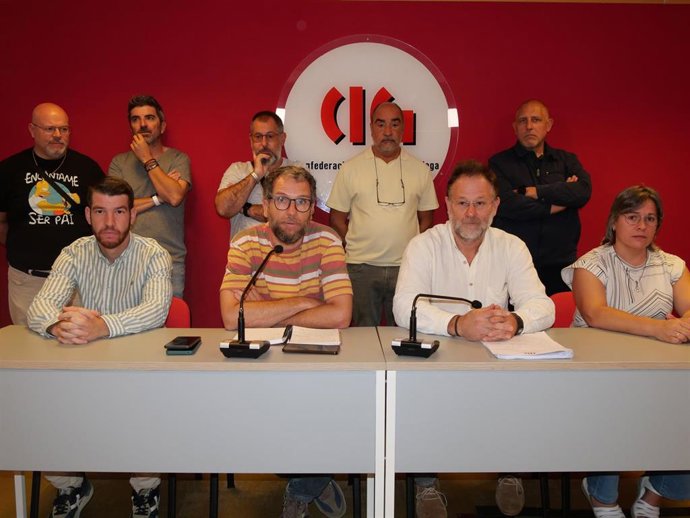 Rueda de prensa de la CIG contra "persecución sindical" de Monbus