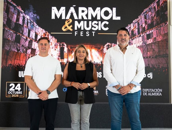 Presentación del Mármol & Music Fest, que se celebrará en Macael (Almería).