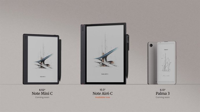 Novedades de BOOX: Note Mini C, Note Air6 C y Palma 3