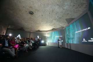 Archivo - La consejera de Cultura y Deporte, Patricia del Pozo, en la presentación del gemelo digital de la Alhambra. A 22 de julio de 2025, en Granada (Andalucía, España).
