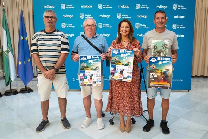 La concejala del Ayuntamiento de Málaga delegada del distrito de Campanillas, Mar Torres, en la presentación de la tercera edición del Desafío Distrito 9 MTB
