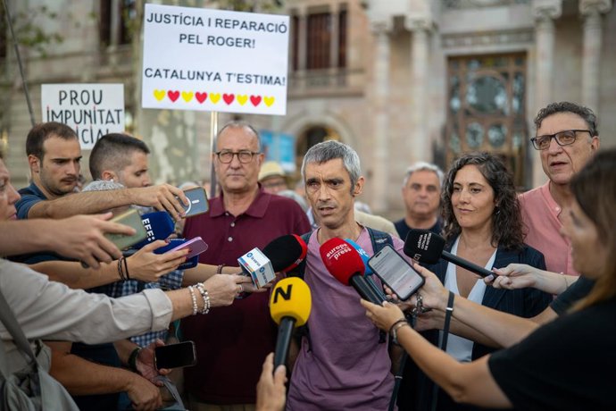 El manifestant que l'1 d'octubre del 2017 va patir la mutilació d'un ull, Roger Español