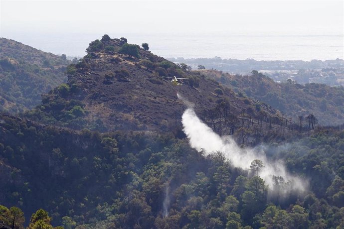 Foto de archivo del incendio forestal en Benahavís (Málaga).