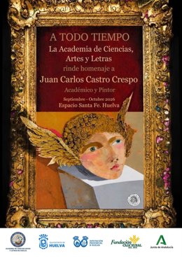 Cartel de la exposición 'A todo tiempo' en homenaje a Juan Carlos Castro Crespo.