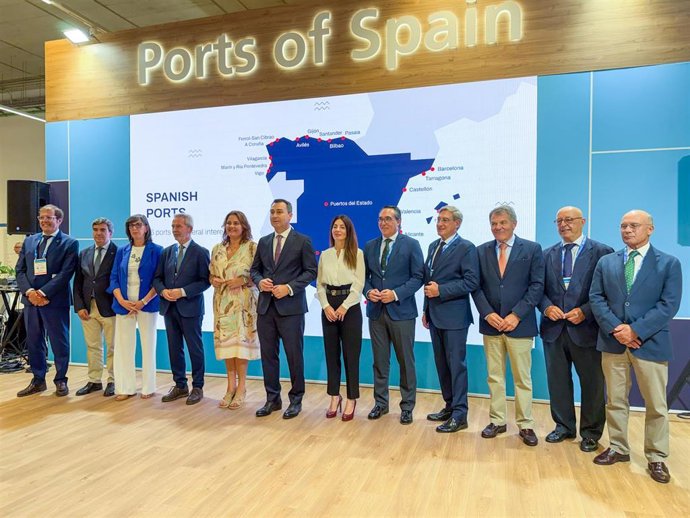 La presidenta de la Autoridad Portuaria de Almería (APA), Rosario Soto, durante Seatrade Cruise Med, que se celebra en Las Palmas de Gran Canaria.