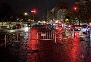 Túnel de València cerrado al tráfico por lluvias
