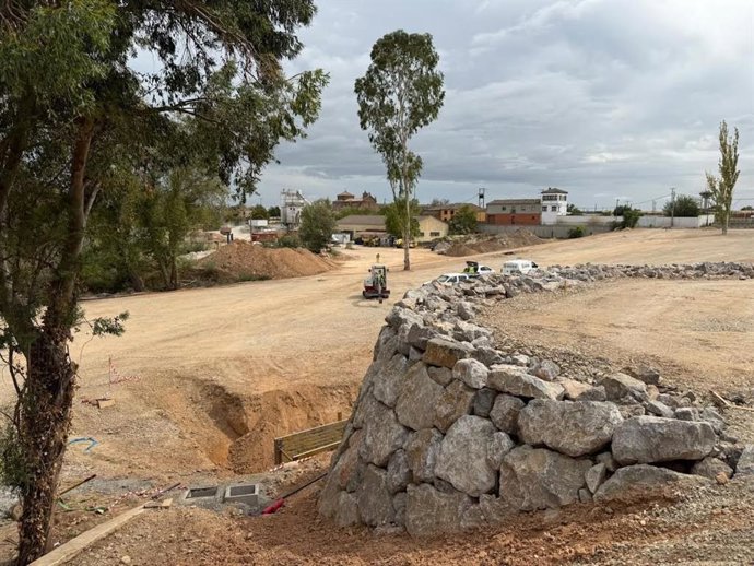 La ampliación del aparcamiento de la Catedral de Calahorra avanza con la mayor parte de los trabajos ejecutados