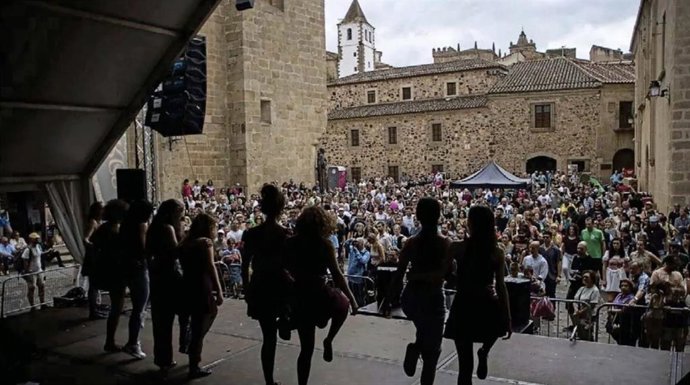 Concierto del Festival Irish Fleadh de Cáceres en una imagen de archivo