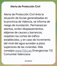 Asociación Damnificados DANA critica "la tardanza" del Es-Alert a las 22:08 horas: "No queremos otro 29 de octubre"