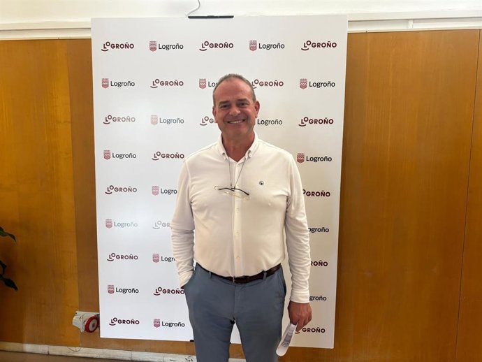 El presidente de Logroño Deporte, Francisco Iglesias