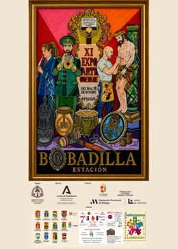 Cartel Expo de Arte Cofrade de Bobadilla Estación en Antequera