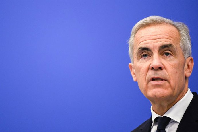 HANDOUT - 17 September 2026, France, Strasbourg: Canadian Prime Minister Mark Carney speaks during a joint press conference with European Parliament President Roberta Metsola (not pictured), at the European Parliament. Photo: Laurie Dieffembacq/EU Parliam