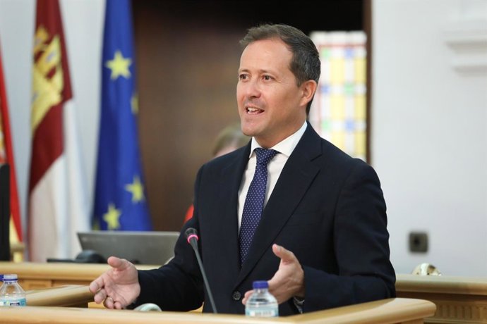 El alcalde de Toledo, Carlos Velázquez, en el debate sobre el estado del municipio