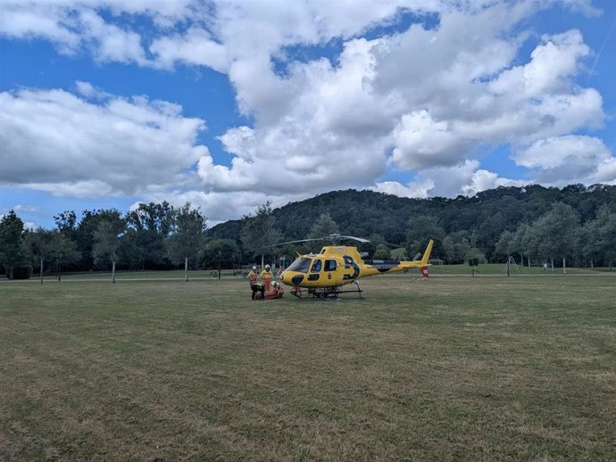 Archivo - Helicóptero del SEPA